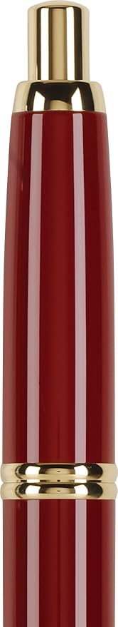 Pilot Vanishing Point Collection Retractable Fountain Pen, Red with Gold Accents, Blue Ink, Fine Nib (60167)