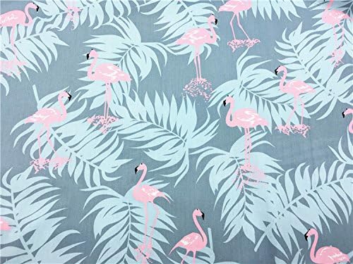 TAOSON Cotton Body Pillow Cover, Dark Grey Flamingos, 21"x54" | 100% Cotton, 300 Thread Count, Zipper Closure, Cover Only No Insert, Fits 20x54