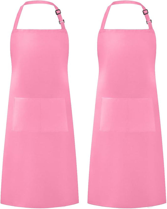 Syntus Apron for Men Women, Adjustable Cooking Kitchen Chef Aprons with 2 Pockets