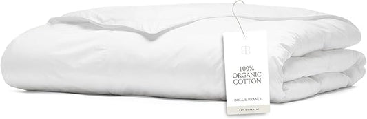 BOLL & BRANCH Down Alternative Duvet Insert - King/Cal King, Midweight - Luxury Shell - Hypoallergenic Primaloft Luxury Down Alternative Fill