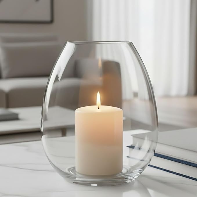 Couronne Company Breda Recycled Glass Vase, 7266, Clear, 1 Piece