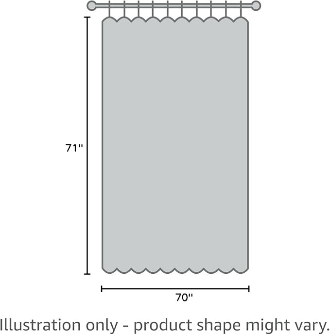 Clean Healthy Living Premium PEVA Taupe Shower Curtain Liner with Magnets & Suction Cups - 70 X 71 inches Long