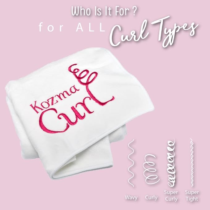 Microfiber Hair Towel Large | 20 x 37 Inches | Anti-Frizz Microfiber Towel for Curly Hair | Super Soft Absorbent Hair Wrap Turban | Fast Drying Gentle Alternative to Cotton
