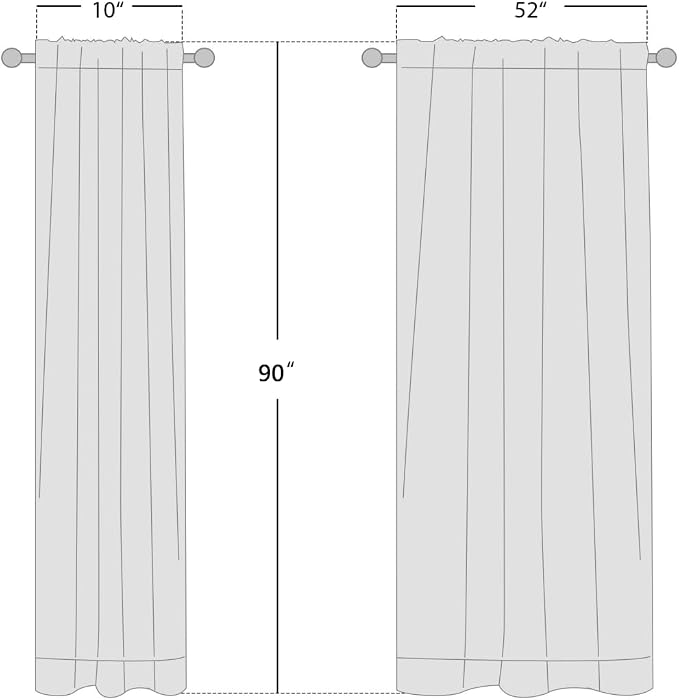 NICETOWN 100% Blackout Linen Curtains for Bedroom, W52 x L90 per Panel, Thermal Insulated & Privacy Living Room Curtains with Grey Liner, Linen Blend Draperies Farmhouse Style, 2 Panels, Natural