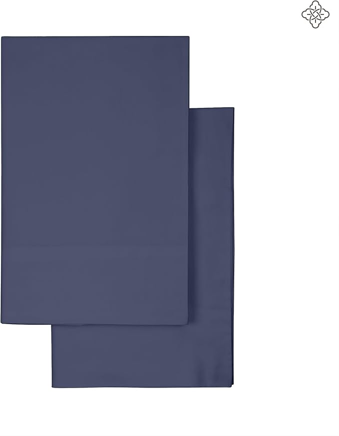 Bioweaves 100% Organic Cotton King Pillow Cases 300 Thread Count Soft Sateen Weave GOTS Certified – King Size, Set of 2, Mineral