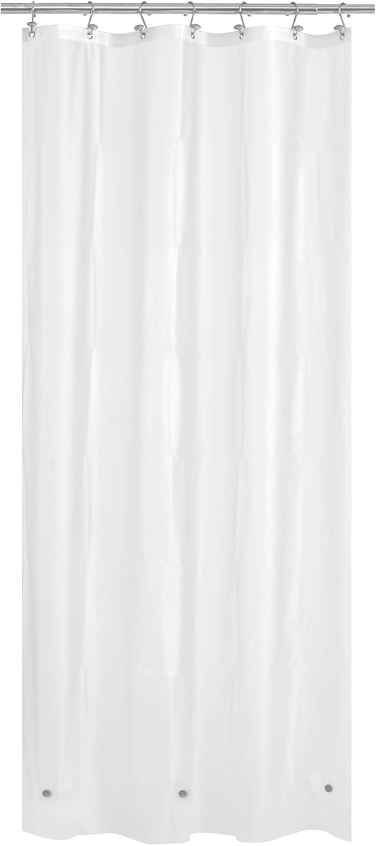Mrs Awesome Stall Shower Curtain Liner 36x72, PEVA Plastic Shower Liner for Bathroom Lightweight & Waterproof, 36 x 72, Frost