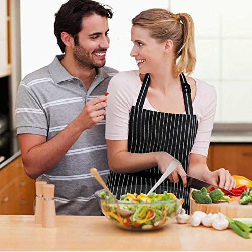 Syntus Apron for Men Women, Adjustable Cooking Kitchen Chef Aprons with 2 Pockets