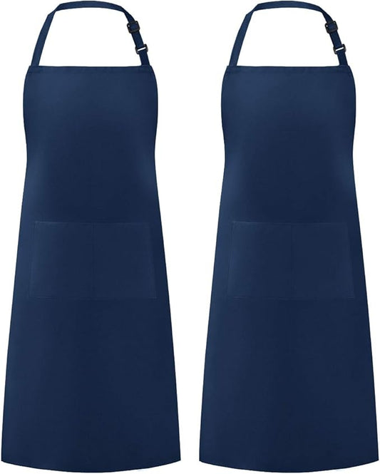 Syntus Apron for Men Women, Adjustable Cooking Kitchen Chef Aprons with 2 Pockets
