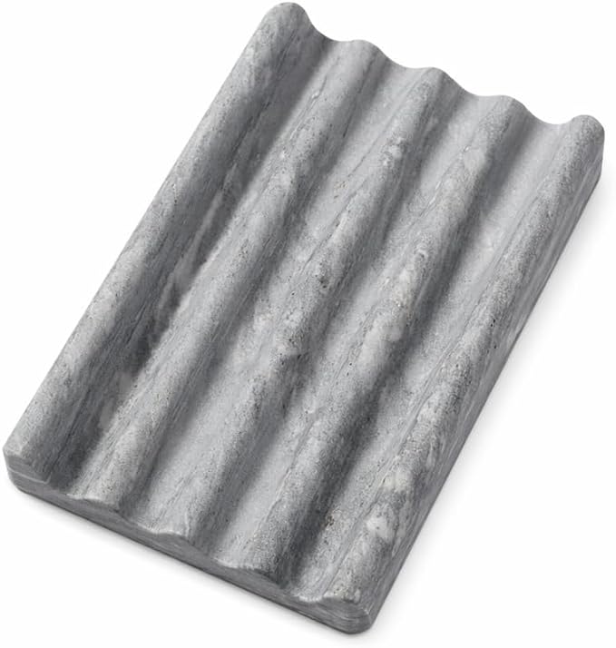 Koville Palissandro Blue Marble Soap Dish for Shower, Bar Soap Holder