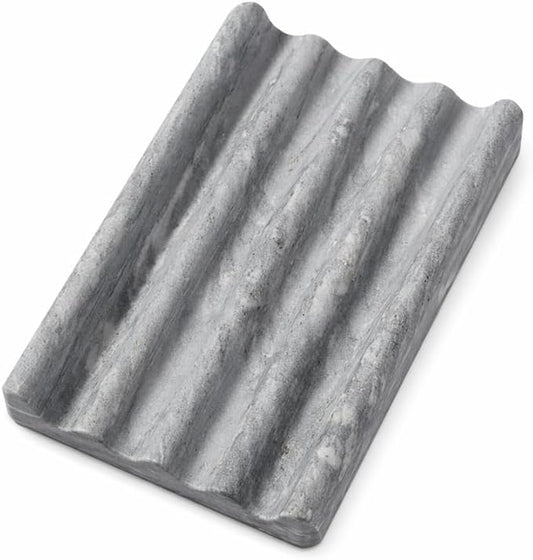 Koville Palissandro Blue Marble Soap Dish for Shower, Bar Soap Holder