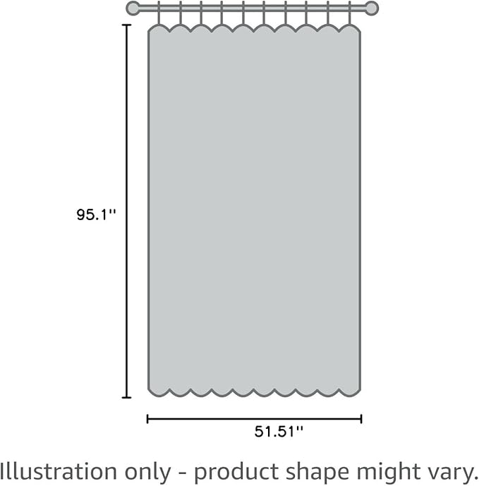 Solino Home Pink Linen Curtain 96 Inch, Light Filtering Rod Pocket Curtain 52 x 96 Inch, 100% Pure Linen European Flax Window Treatment for Living Room, Bedroom, Halloween