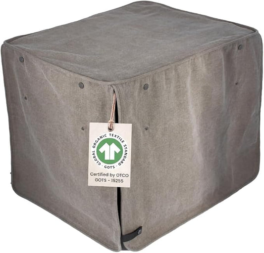Molly Mutt Jupiter Dog Crate Cover, GOTS-Certified 100% Organic Cotton Canvas Cover for Dog or Puppy Kennel and Cage, Washable, Free of Harmful Chemicals, XXX-Large, Fits 54"x37"x45" Crate