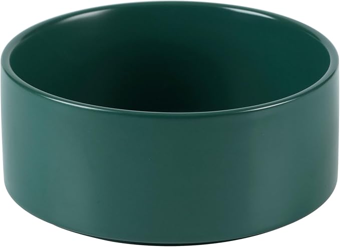 Havniva 7.3” Ceramic Dog Bowls, Dog Food and Water Bowl for Medium Dogs, Durable Dog Water Bowl with Non-Slip Rubber Base Large Capacity Pet Feeding Bowl