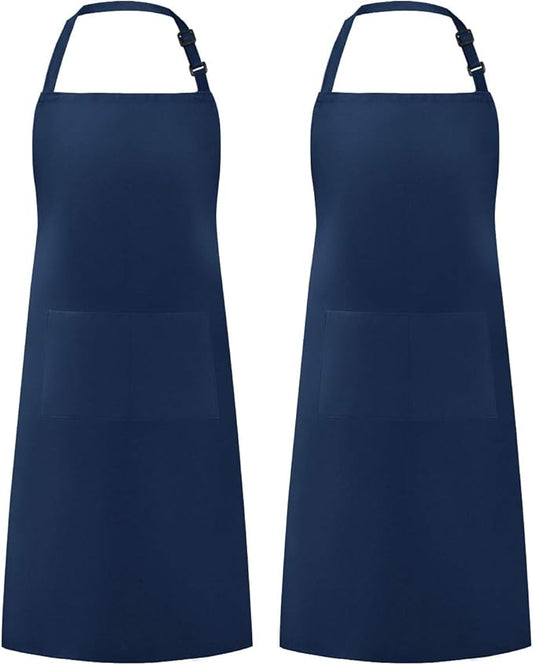 Syntus Apron for Men Women, Adjustable Cooking Kitchen Chef Aprons with 2 Pockets