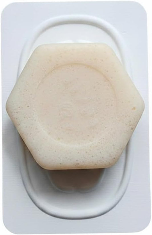 Diatomaceous Earth Stone Soap Dish, Bathroom Tray for Bar Soap, White