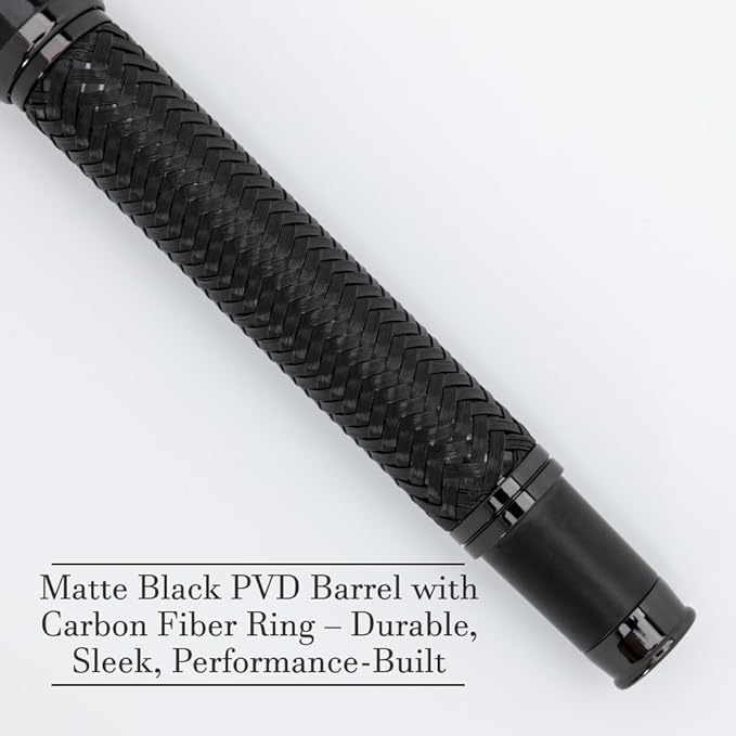 Monteverde Innova Formula M Fountain Pen, Black - Medium Nib, Premium PVD Coated Pen, Refillable, JoWo Stainless Steel Nib, Luxury Gift Box