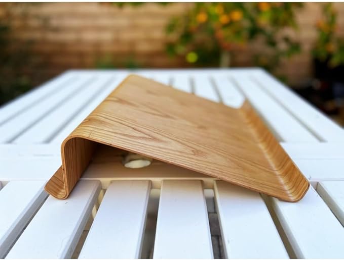 Laptop Stand, Natural Wood Laptop Holder & Notebook Stand, Adjustable Portable Lap Desk for Home Office, Bed, Couch, Improves Posture and Cooling for Laptops Up to 17 Inches