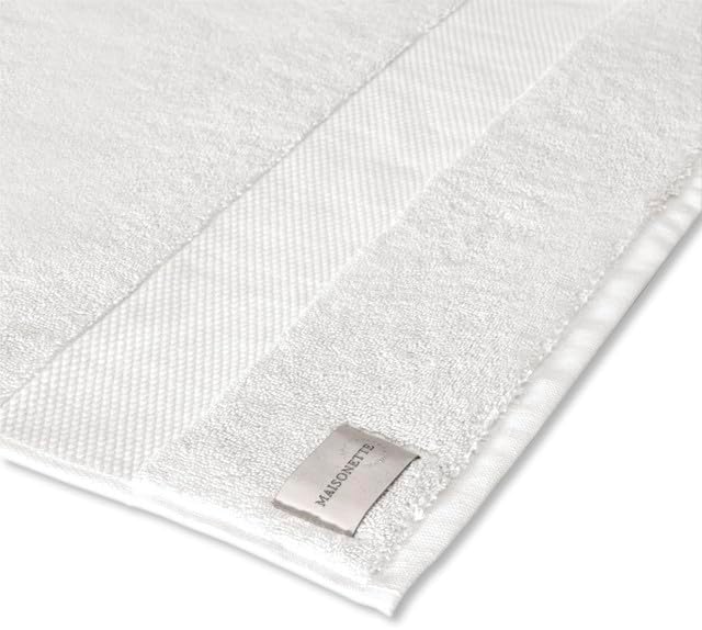 Maisonette Elegance 100% Organic Cotton Turkish Hand Towels - Soft, Absorbent Washcloths for Face - Ideal Quick Dry Large Towel Wash Cloth Set for Bathroom - (20" x 30", 4 Pack) - White