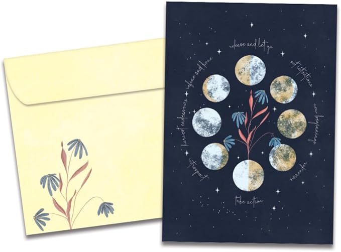 Tree-Free Greetings - All Occcasion Cards - 1 Card + Matching Envelope - Made in USA - 100% Recycled Paper - 5"x7" - Relax Connect Harness (GO65264)