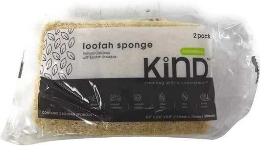 Kind, Sponge Loofah, 2 Count