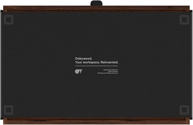 Oakywood Large Modular Drawer – Solid Wood Desk Organizer with Drawers – Document Holder & Office Storage – For Home Office Use – Black Walnut – Single Size