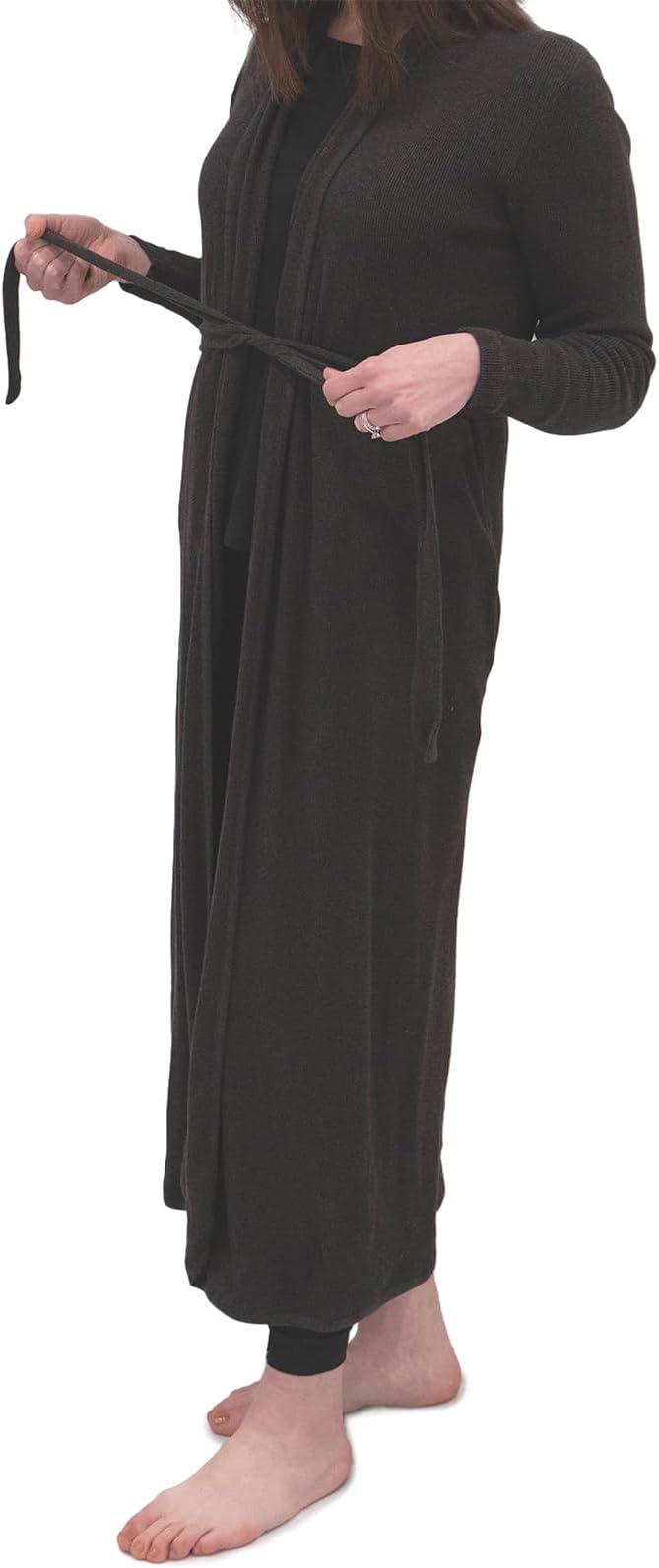 monica + andy Women's Robe, 100% Organic Women's Clothing for Labor & Delivery, Maternity Clothes, Postpartum Nightgown