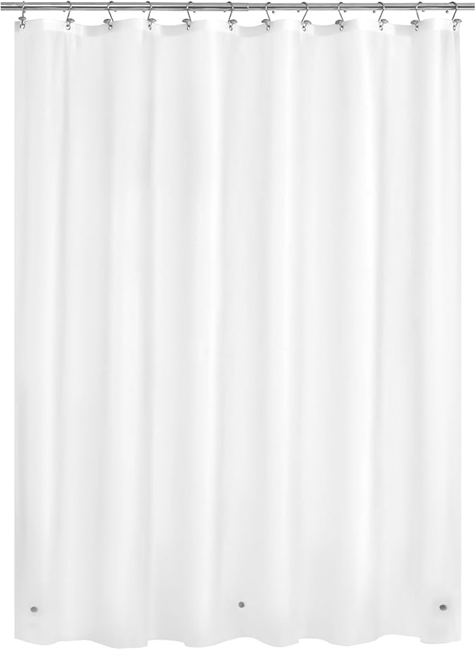 Mrs Awesome Frost Shower Curtain Liner with 3 Magnets, 69x70 Frosted PEVA Shower Liner, Light Weight Plastic Shower Curtain for Bathroom, Waterproof,Frost