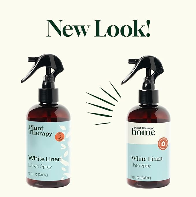 Plant Therapy Home White Linen Spray, Clean & Refreshing Aroma, Great for Sheets, Curtains, and Upholstery, One-of-a-kind Natural Fragrance 8 oz