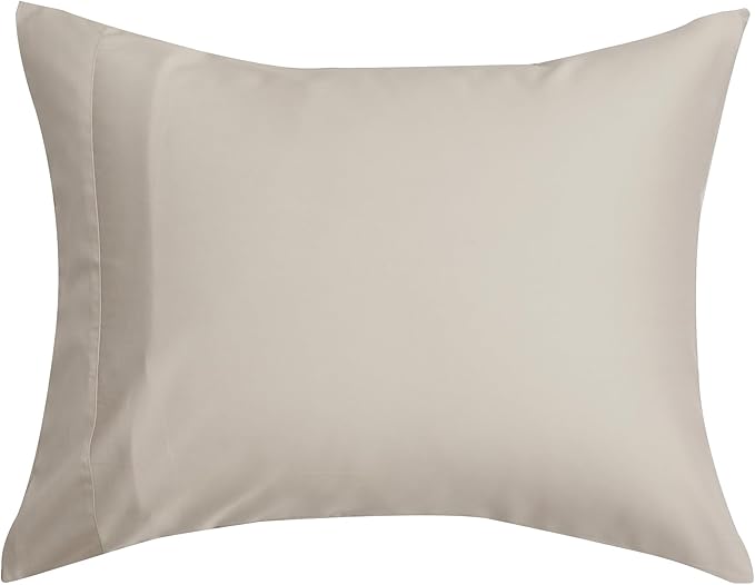 DOZ Pillowcase Set, 100% Viscose derived from Bamboo, Organically Grown, Buttery Soft, Silky, Breathable, Cooling, Oeko-TEX, High GSM, 2-Pack, Envelope Closure (Queen, Sand)