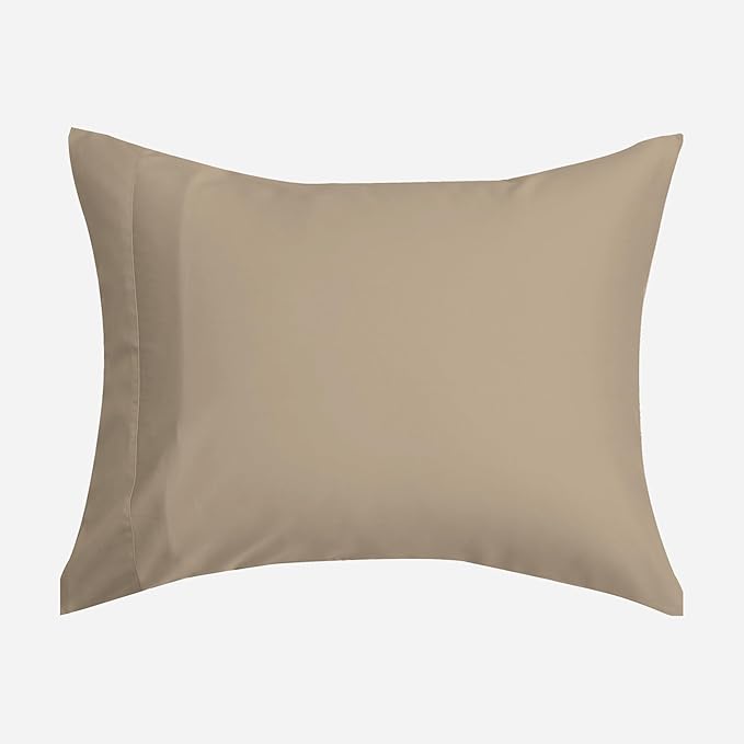 DOZ Pillowcase Set, 100% Viscose derived from Bamboo, Organically Grown, Buttery Soft, Silky, Breathable, Cooling, Oeko-TEX, High GSM, 2-Pack, Envelope Closure (Queen, Dune)