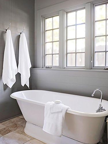 ORGANIC TEXTILES Organic Cotton Bath Towel for Comfort and Absorption, GOTS Certified, White, Set of 2