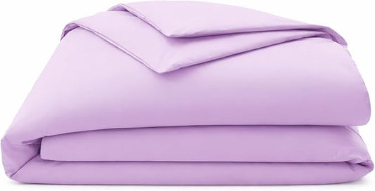 ORGANIC TEXTILES Premium Quality Bed Sheets - Organic Cotton 350 Thread Count - GOTS Certified - King, (4 Pc. Set) - Lilac