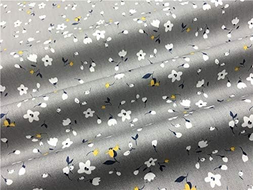TAOSON 100% Cotton 300 Thread Count Body Pillow Cover Pillowcase Pillow Protector Cushion Cover with Zippers Only Cover No Insert (White Floral & Dark Gray/Grey,21"x54") Fits 20 x 54