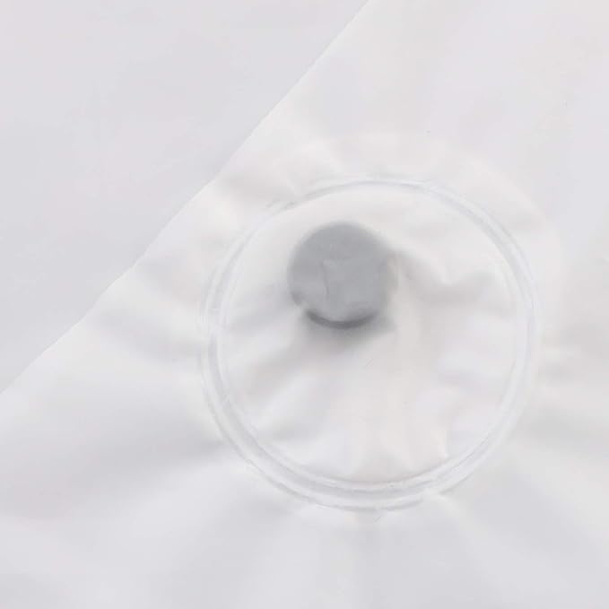 River Dream 2 Pack Snap in Shower Curtain Liner Replacements 70 x 54, White, with Magnets ，Removable Liner ，Plastic(PEVA)