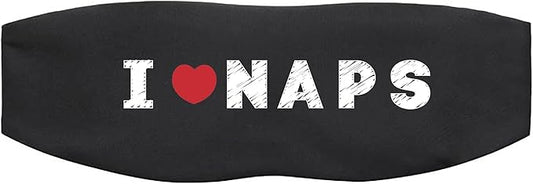 ALASKA BEAR Sleep Mask Personalized Comfort for Men and Women Total Blackout Eye Mask for Sleeping/Napping, Machine Washable (I Love Naps)