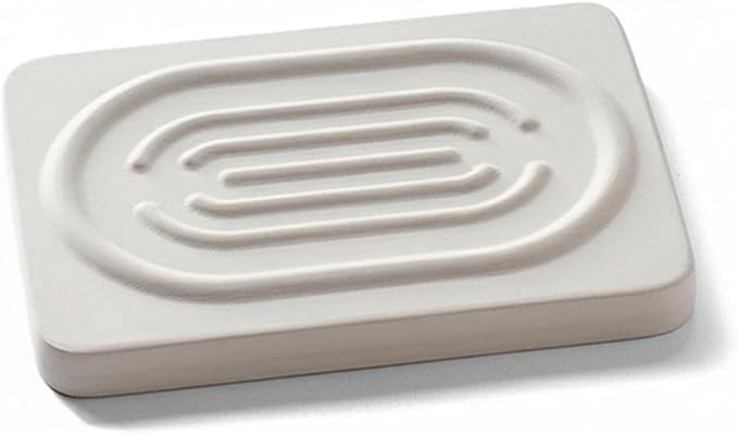Diatomaceous Earth Soap Dish Tray, Stone Tray for Bathroom Sink Counter, 4.7 x 3.1 Inch (1 PC)