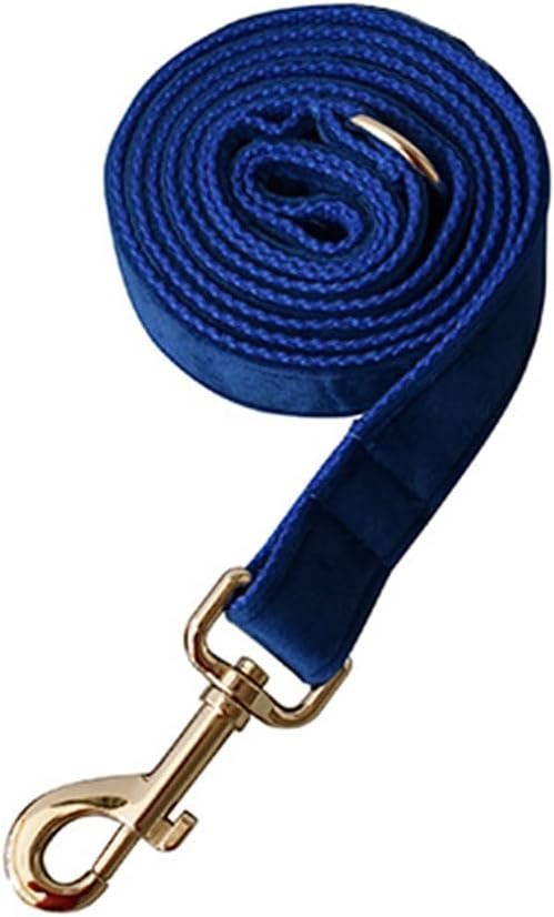 Velvet Dog Collar and Leash Set with Quick Release Metal Buckle | Bright & Stylish Leash and Collar Set, Soft Heavy Duty Pet Collars Adjustable for Samll Medium Large Dogs or Cats