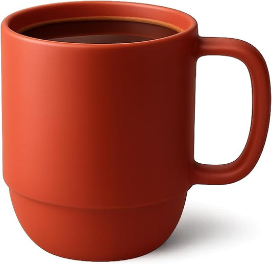 JapanBargain Japanese Plastic Mug 12oz, Red, BPA-Free Non-Toxic Unbreakable Camping Coffee Tea Milk Juice Water Mug, Made in Japan, Dishwasher & Microwave Safe