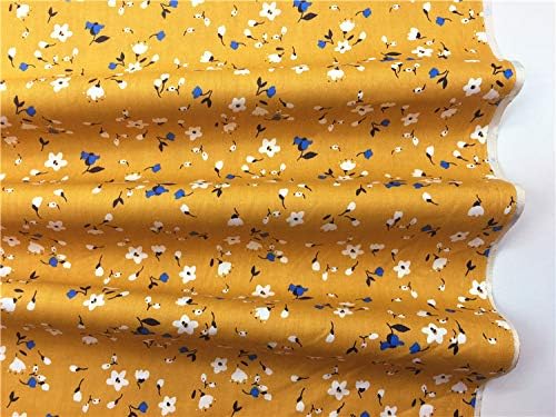 TAOSON 100% Cotton 300 Thread Count Body Pillow Cover Pillowcase Pillow Protector Cushion Cover with Zippers Only Cover No Insert (White Floral & Dark Apricot Yellow,21"x54") Fits 20 x 54
