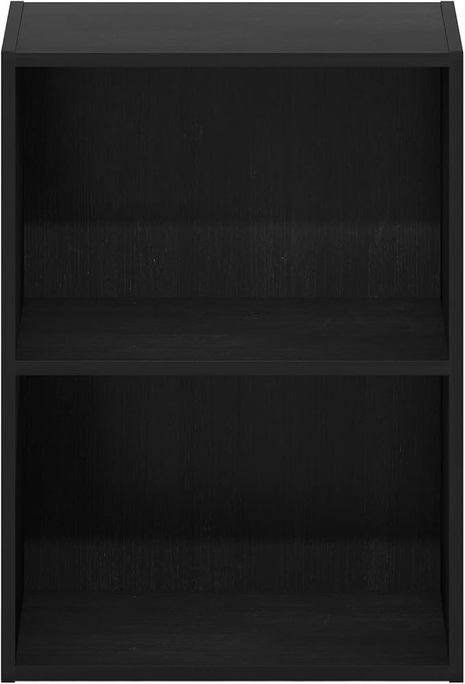 Furinno Luder Bookcase / Book / Storage, Blackwood 2-Tier