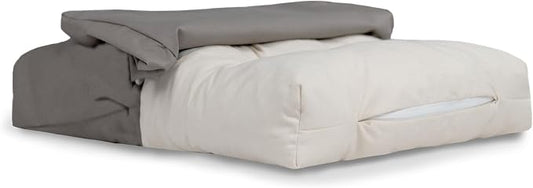 Naturepedic Organic X-Large Pet Bed - Super Plush Dog & Cat Beds - Ultra Supportive Dog Bed Mat - Ideal Pet Bed with No Polyurethane Foam - 41" x 27" x 4"