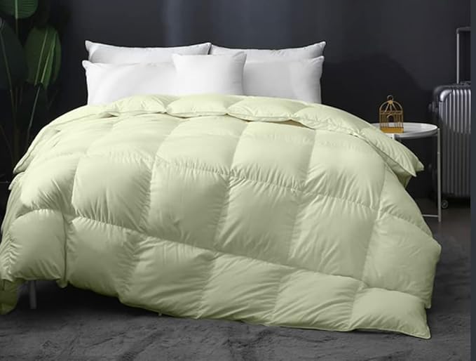 Eco Friendly Box Pleated Twin/Twin XL Comforter Duvet Insert Ivory-Soft Plush Fiber Fill,1000-TC Insert 100% Microfiber Cotton Down Alternative Comforter Soft (68 x 90 Inches)