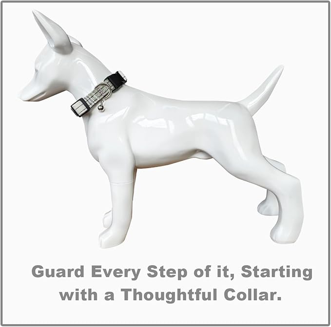 SuperBuddy Dog Collar and Leash,Breathable Adjustable Dog Collar-Safe Buckle-Collars for Small Medium Large Pet