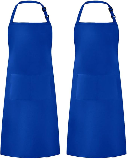 Syntus Apron for Men Women, Adjustable Cooking Kitchen Chef Aprons with 2 Pockets