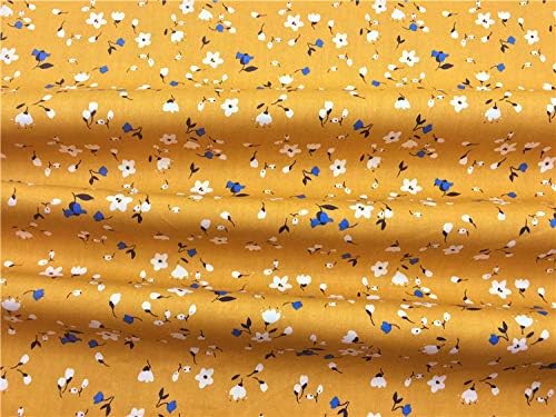 TAOSON 100% Cotton 300 Thread Count Body Pillow Cover Pillowcase Pillow Protector Cushion Cover with Zippers Only Cover No Insert (White Floral & Dark Apricot Yellow,21"x54") Fits 20 x 54