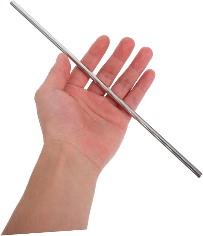 Hemobllo 18pcs Reusable Stainless Steel Straws Set with Polished Smooth Surface, Includes Straight and Bent Straws with Cleaning Brushes, for Boating and Family Gatherings