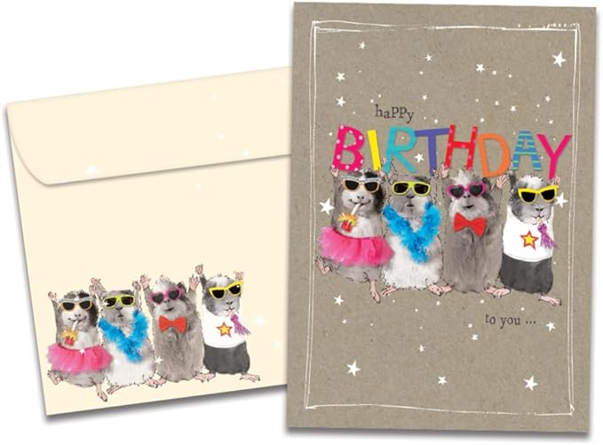 Tree-Free Greetings - Birthday Card - Artful Designs - 1 Card + Matching Envelope - Made in USA - 100% Recycled Paper - 5 x 7 - Fun Day (GO65229)