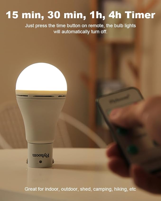 Portable Solar Light Bulbs for Indoor Home and Chicken Coop, Chicken Coop Light with Timer, LED Solar Lights for Indoor Emergency Power Outage