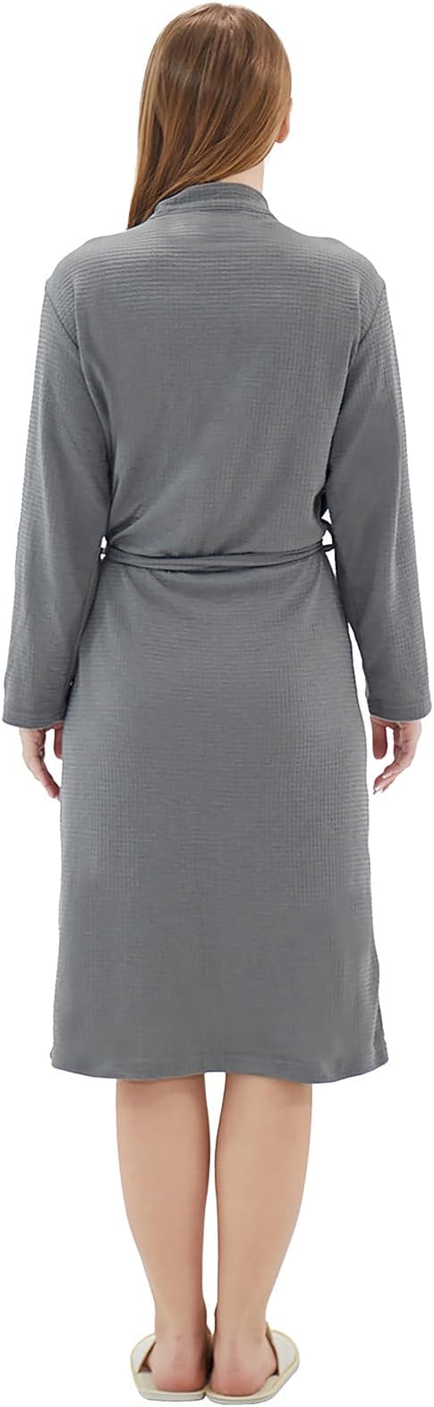 Women's Robes Luxury cotton Lightweight Summer Long Plus Size BathRobes for Women Soft Kimono Spa Knit Waffle Robes