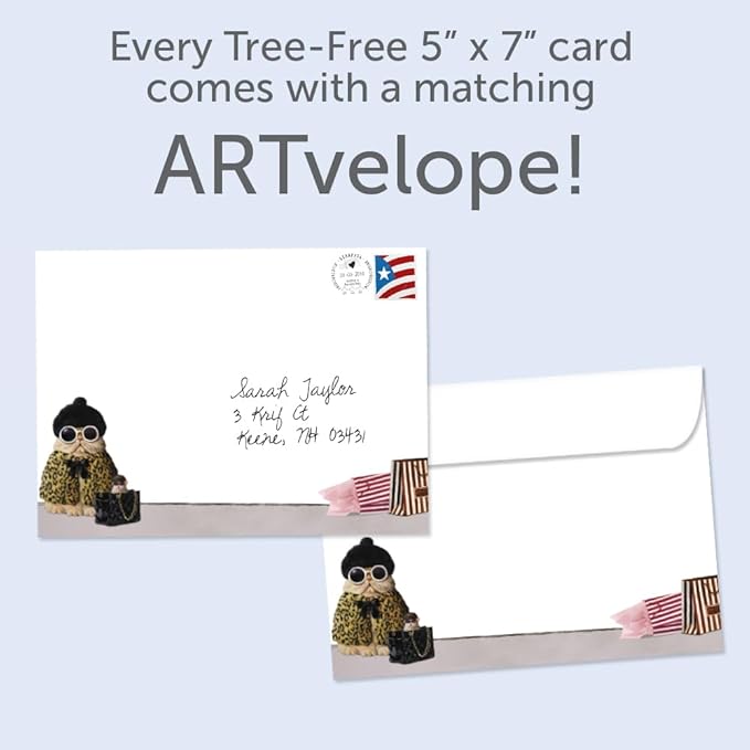 Tree-Free Greetings - Birthday Card - Artful Designs - 1 Card + Matching Envelope - Made in USA - 100% Recycled Paper - 5 x 7 - A Day Over Fabulous (GO68766)